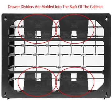 Akro-Mils 24-Drawer Plastic Storage Cabinet for Organizing