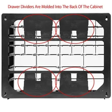 Akro-Mils 24-Drawer Plastic Storage Cabinet for Organizing