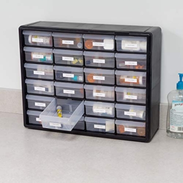 Akro-Mils 24-Drawer Plastic Storage Cabinet for Organizing