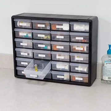 Akro-Mils 24-Drawer Plastic Storage Cabinet for Organizing