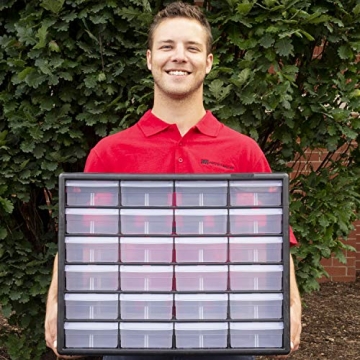 Akro-Mils 24-Drawer Plastic Storage Cabinet for Organizing