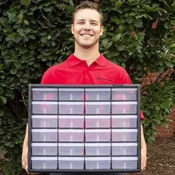 Akro-Mils 24-Drawer Plastic Storage Cabinet for Organizing