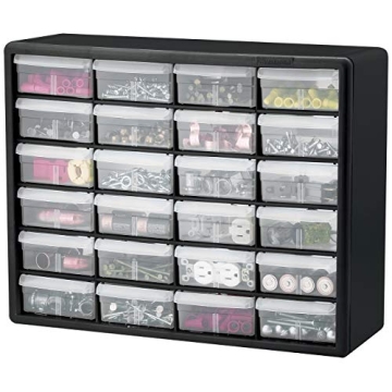 Akro-Mils 24-Drawer Plastic Storage Cabinet for Organizing