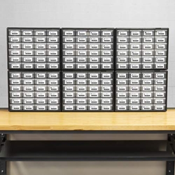 Akro-Mils 24-Drawer Plastic Storage Cabinet for Organizing