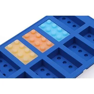 Building Brick Ice Tray or Candy Mold for Lego Lovers! (Red)
