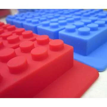 Building Brick Ice Tray or Candy Mold for Lego Lovers! (Red)