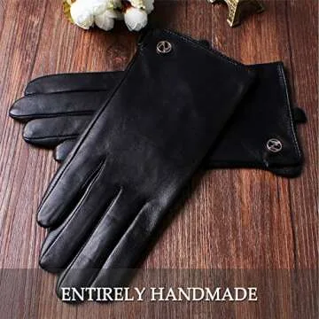 Shop Stylish Nappaglo Women Leather Gloves - Winter Warmth
