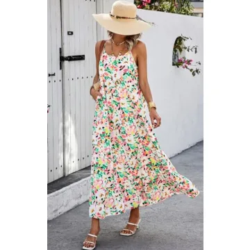 Floral Maxi Dress Women Summer Casual Dresses