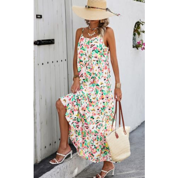 Floral Maxi Dress Women Summer Casual Dresses