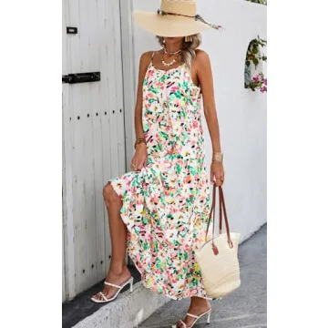Floral Maxi Dress Women Summer Casual Dresses