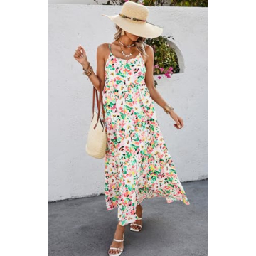Floral Maxi Dress Women Summer Casual Dresses
