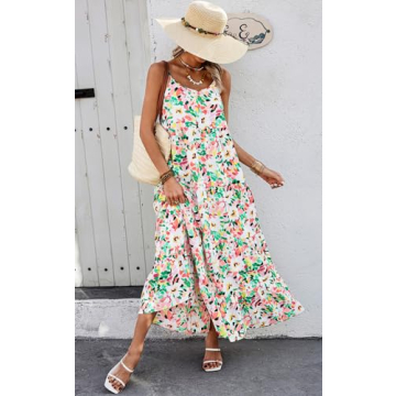 Floral Maxi Dress Women Summer Casual Dresses