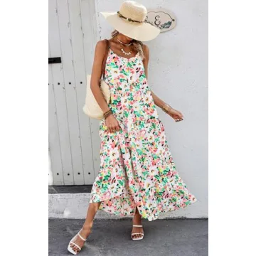 Floral Maxi Dress Women Summer Casual Dresses