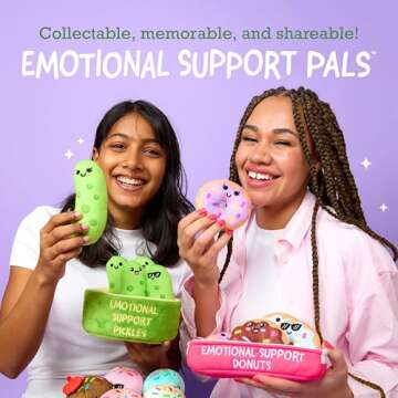 WHAT DO YOU MEME? Emotional Support Kitties by Relatable, Cuddly Stuffed Animals and Toys, Squishy Toys and Plushies, Great Ideas for Loved Ones of All Ages, Includes 5 Plushies with Carrying Basket