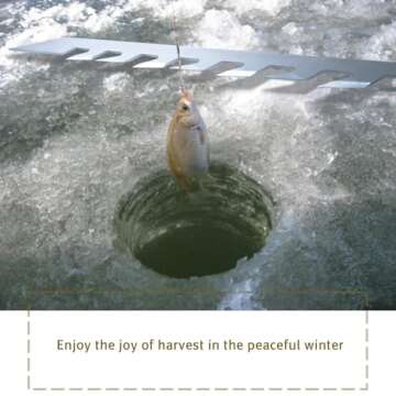 ZUIWAN Second Generation 41 Inch Folding Ice Saw with Enhanced Cutting Edge,for Ice Fishing,Lgloo,Ice House,Camp,5mm Thick Steel Saw, Easy to Cut Thick Ice,Silvery