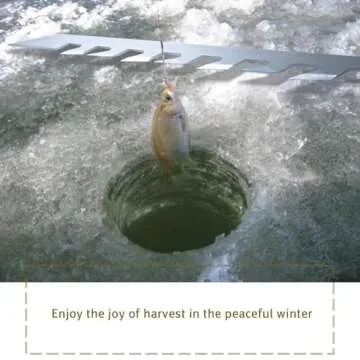 ZUIWAN Second Generation 41 Inch Folding Ice Saw with Enhanced Cutting Edge,for Ice Fishing,Lgloo,Ice House,Camp,5mm Thick Steel Saw, Easy to Cut Thick Ice,Silvery