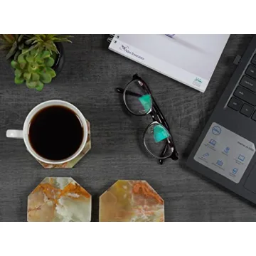 Radicaln Green Onyx Marble Coaster Set - Stylish & Functional