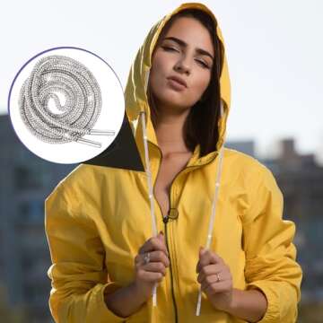 PAGOW Rhinestone Glitter Rope Shoe Laces - Dazzling Style