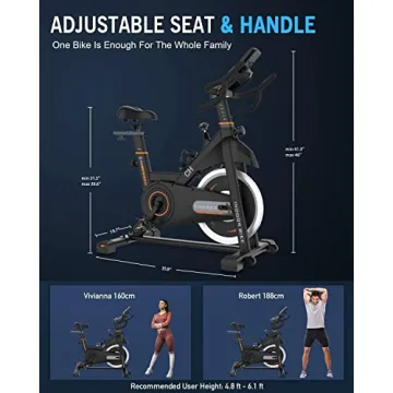 CHAOKE Exercise Bike for Home Gym Cardio Training