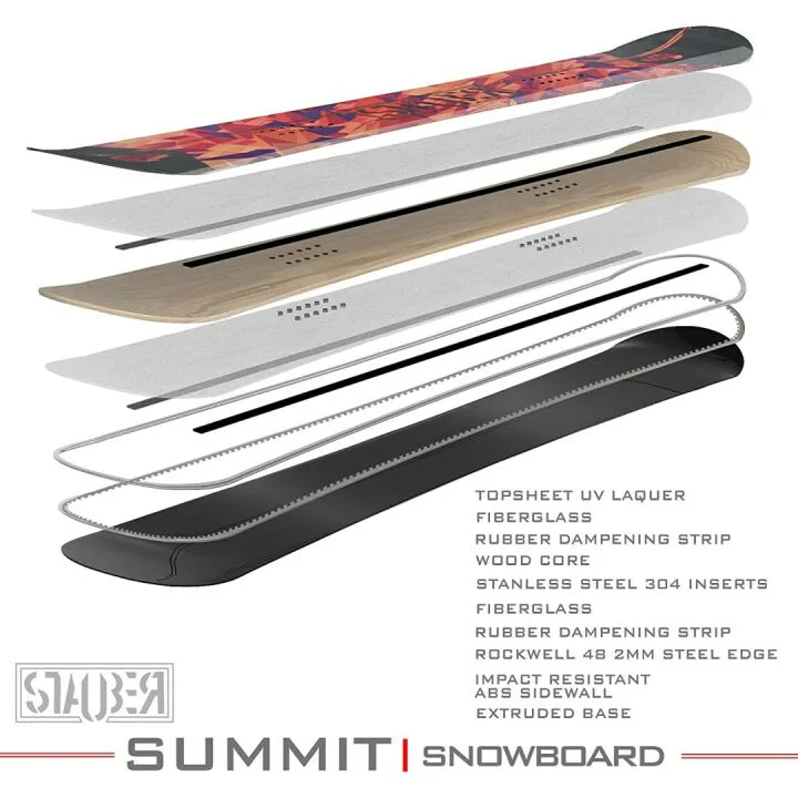 STAUBER Summit Snowboard & Bindings - All Sizes Available