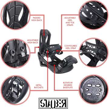 STAUBER Summit Snowboard & Bindings - All Sizes Available