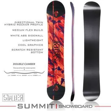 STAUBER Summit Snowboard & Bindings - All Sizes Available