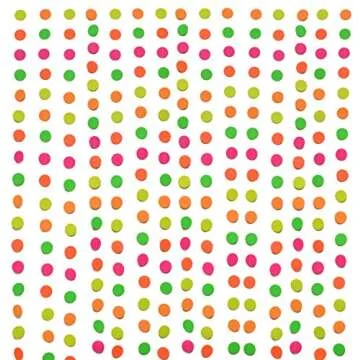 Midnight Glo Neon Paper Garland Circle Dots Hanging Decorations for Birthday Party Wedding Decorations Black Light Reactive UV Glow Party 78ft(6 Pack)