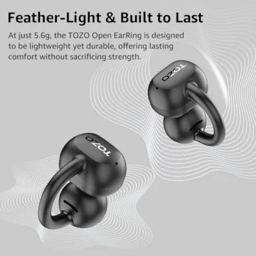 TOZO OpenEarRing True Open Ear Headphones - 40H