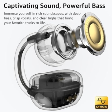 TOZO OpenEarRing True Open Ear Headphones - 40H