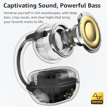 TOZO OpenEarRing True Open Ear Headphones - 40H