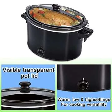 10-Quart Slow Cooker - Large Capacity for Meals Anywhere