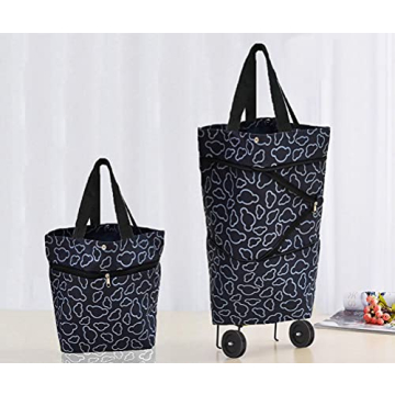 Collapsible Trolley Bag with Wheels for Easy Shopping