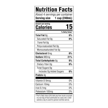 Amazon Fresh Chicken Stock - 32oz Carton, Fat-Free