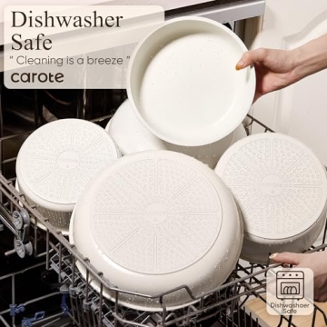 CAROTE 19-Piece Non-Stick Cookware Set with Detachable Handles