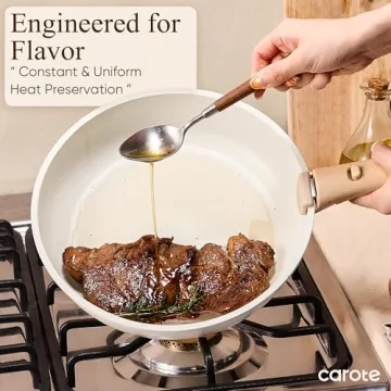 CAROTE 19-Piece Non-Stick Cookware Set with Detachable Handles