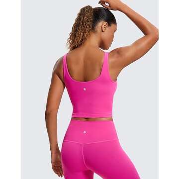 CRZ YOGA Butterluxe U Back Longline Sports Bra - Light Support