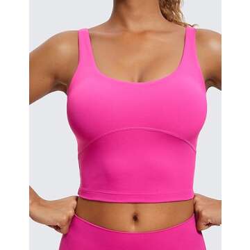 CRZ YOGA Butterluxe U Back Longline Sports Bra - Light Support
