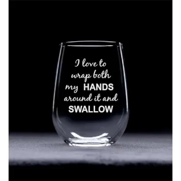 Funny Stemless Wine Glass Gift for Brides & Bachelorette Parties