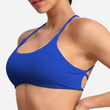 YEOREO Pearl Women's Strappy Workout Sports Bra