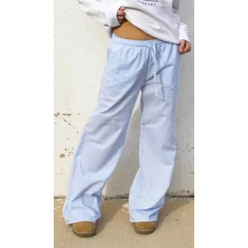 Yiulangde Women Striped Lounge Pants Comfortable Stylish Wear