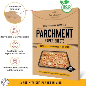 Baker's Parchment Paper Quarter Sheet Pans 120 Pack