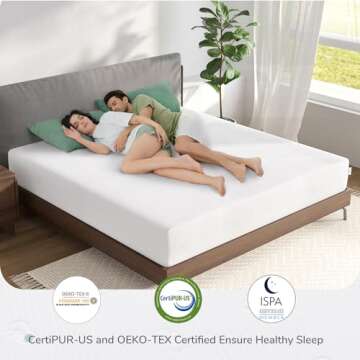 Novilla Queen Mattress, 12 Inch Queen Size Memory Foam Mattress with Comfort Foam for Pressure Relie...