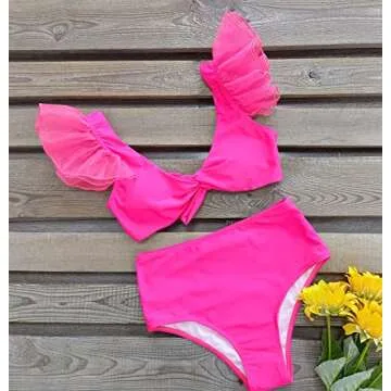 Chic SPORLIKE High Waisted Ruffle Bikini for Women