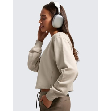 CRZ YOGA Women's Cozy Cropped Sweatshirt for All Occasions