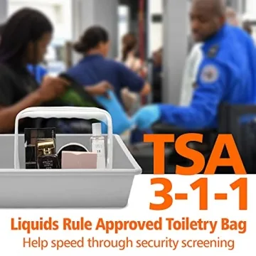Packism Clear Toiletry Bag - Stylish TSA Compliant Travel