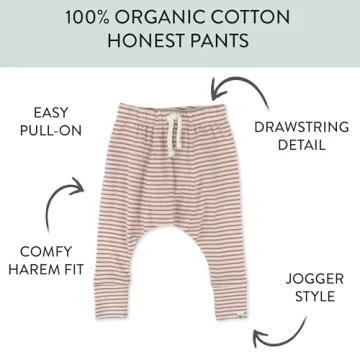HonestBaby Organic Cotton Harem Pants for Toddlers