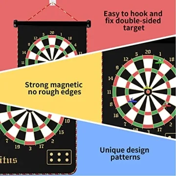 Gitus Magnetic Dart Board - Safe Fun for Kids & Teens