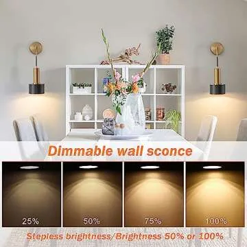 Wireless Wall Sconce Set - Stylish Battery Operated Lighting