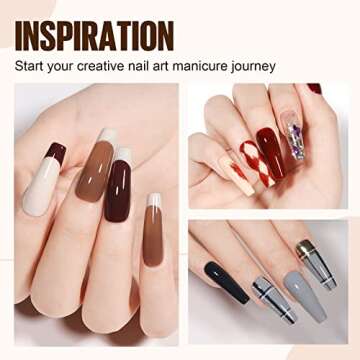 TOMICCA Nail Tips Kit for Easy DIY Nail Art