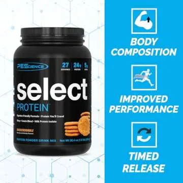 PEScience Select Low Carb Protein Powder, Snickerdoodle, 27 Serving, Keto Friendly and Gluten Free